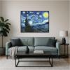 image:imageKate and Laurel Framed Canvas Wall Art Print The Starry Night Vincent van Gogh by The Art Institute of Chicago 42 x 32 Sylvie Beaded Black Frame Modern Contemporary Landscape Art for Wall Decor