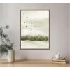 image:imageKate and Laurel Framed Canvas Wall Art Print Winter Landscape 1 Vertical by Annie Quigley 18 x 24 Sylvie Dark Gold Frame Modern Contemporary Landscape Art for Wall Decor