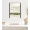 image:imageKate and Laurel Framed Canvas Wall Art Print Winter Landscape 1 Vertical by Annie Quigley 18 x 24 Sylvie Dark Gold Frame Modern Contemporary Landscape Art for Wall Decor
