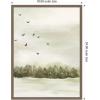 image:imageKate and Laurel Framed Canvas Wall Art Print Winter Landscape 1 Vertical by Annie Quigley 18 x 24 Sylvie Dark Gold Frame Modern Contemporary Landscape Art for Wall Decor