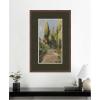image:imageKate and Laurel Framed Wall Art Print Parklandschaft Olga Wisinger Faux Mat by Nostalgia Prints 28 x 42 Florence Medium Brown Frame Traditional Landscape Art for Wall Decor