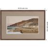 image:imageKate and Laurel Framed Wall Art Print Tiberias Graveyard From Journey to Palestine Faux Mat by Nostalgia Prints 42 x 28 Florence Medium Brown Frame Modern Contemporary Landscape Art for Wall Decor