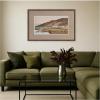 image:imageKate and Laurel Framed Wall Art Print Tiberias Graveyard From Journey to Palestine Faux Mat by Nostalgia Prints 42 x 28 Florence Medium Brown Frame Modern Contemporary Landscape Art for Wall Decor