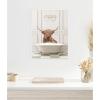 image:imageKate and Laurel Highland Cow in Lux Bathtub Framed Canvas Wall Art by Amy Peterson 18 x 24 Sylvie White Whimsical Humor Animals Bathroom Art for Wall Decor Living Room Bedroom