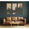 image:imageKate and Laurel Landscape by the River Barycz Adolf Dressier 3 Piece Framed Wall Art Print Set by Nostalgia Prints Dark Bronze Scoop Traditional Landscape Art for Wall Decor