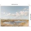 image:imageKate and Laurel Marshland Framed Canvas Wall Art by Crystal Lynn Collins 38 x 28 Sylvie White Farmhouse Landscapes Nature Art for Wall Decor Living Room Bedroom