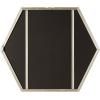 image:imageKate and Laurel McNeer Modern Wall Mirror 22 x 25 Silver Geometric Hexagon Mirror for Wall