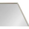 image:imageKate and Laurel McNeer Modern Wall Mirror 22 x 25 Silver Geometric Hexagon Mirror for Wall
