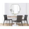 image:imageKate and Laurel McNeer Modern Wall Mirror 22 x 25 Silver Geometric Hexagon Mirror for Wall