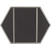 image:imageKate and Laurel McNeer Modern Wall Mirror 31 x 22 Silver Geometric Hexagon Mirror for Wall