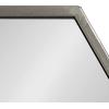 image:imageKate and Laurel McNeer Modern Wall Mirror 31 x 22 Silver Geometric Hexagon Mirror for Wall