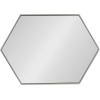 image:imageKate and Laurel McNeer Modern Wall Mirror 31 x 22 Silver Geometric Hexagon Mirror for Wall