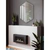 image:imageKate and Laurel McNeer Modern Wall Mirror 31 x 22 Silver Geometric Hexagon Mirror for Wall