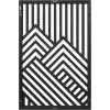 image:imageKate and Laurel Montour Modern Art Plaque Set 2 Piece 16x24 Black Contemporary Carved Geometric Wall Art Home Decor for Display