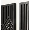 image:imageKate and Laurel Montour Modern Art Plaque Set 2 Piece 16x24 Black Contemporary Carved Geometric Wall Art Home Decor for Display