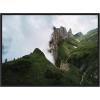 image:imageKate and Laurel Mountain Ridge and Green Meadow on a Cloudy Day Framed Canvas Wall Art by Michael Schauer 38 x 28 Sylvie Black Farmhouse Landscapes Nature Art for Wall Decor Living Room Bedroom