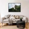 image:imageKate and Laurel Mountain Ridge and Green Meadow on a Cloudy Day Framed Canvas Wall Art by Michael Schauer 38 x 28 Sylvie Black Farmhouse Landscapes Nature Art for Wall Decor Living Room Bedroom