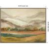 image:imageKate and Laurel Mountainscape Horizontal Framed Canvas Wall Art by Annie Quigley 42 x 32 Sylvie Walnut Farmhouse Landscapes Art for Wall Decor Living Room Bedroom
