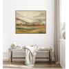 image:imageKate and Laurel Mountainscape Horizontal Framed Canvas Wall Art by Annie Quigley 42 x 32 Sylvie Walnut Farmhouse Landscapes Art for Wall Decor Living Room Bedroom