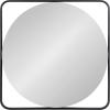 image:imageKate and Laurel Nobles Modern Square Mirror 24 x 24 Black Decorative Square Wall Decor with an Inset Round Mirror