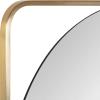 image:imageKate and Laurel Nobles Modern Square Mirror 24 x 24 Gold Decorative Square Wall Decor with an Inset Round Mirror