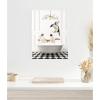 image:imageKate and Laurel Penguins in Lux Bathtub Framed Canvas Wall Art by Amy Peterson 18 x 24 Sylvie White Whimsical Animals Bathroom Art for Wall Decor Living Room Bedroom