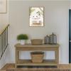 image:imageKate and Laurel Penguins in Palm Bathtub Framed Canvas Wall Art by Amy Peterson 18 x 24 Sylvie Natural Whimsical Animals Bathroom Tropical Art for Wall Decor Living Room Bedroom