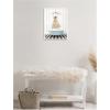 image:imageKate and Laurel Polar Bear in Blue Bathtub on Checker Floor Framed Canvas Wall Art by Amy Peterson 18 x 24 Sylvie White Whimsical Animals Bathroom Art for Wall Decor Living Room Bedroom