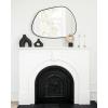 image:imageKate and Laurel Ponder Modern Irregular Wall Mirror 22 x 30 Black MidCentury Decorative Wavy Puddle Hanging Mirror for Asymmetrical Home Decor Style