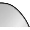 image:imageKate and Laurel Ponder Modern Irregular Wall Mirror 22 x 30 Black MidCentury Decorative Wavy Puddle Hanging Mirror for Asymmetrical Home Decor Style