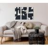 image:imageKate and Laurel Quiet Jungle Canvas Wall Art Set by Kelly Knaga 3 Piece 12 x 28 Black and White Modern Abstract Art for Wall