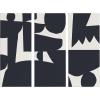 image:imageKate and Laurel Quiet Jungle Canvas Wall Art Set by Kelly Knaga 3 Piece 12 x 28 Black and White Modern Abstract Art for Wall