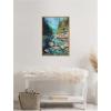 image:imageKate and Laurel Rocky Rapids Framed Canvas Wall Art by Rachel Christopoulos 23 x 33 Sylvie Natural Farmhouse Landscapes Nature Art for Wall Decor Living Room Bedroom
