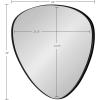 image:imageKate and Laurel Rollo Modern Triangle Mirror 24 x 24 Black Geometric Decorative Mirror for Wall Decor