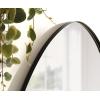 image:imageKate and Laurel Rollo Modern Triangle Mirror 24 x 24 Black Geometric Decorative Mirror for Wall Decor