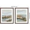 image:imageKate and Laurel Seaside I amp II 2 Piece Framed Wall Art Print Set by Amy Lighthall Florence Medium Brown Modern Contemporary Landscape Art for Wall Decor