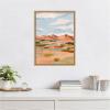 image:imageKate and Laurel Southwestern Dreams l Framed Canvas Wall Art by Nikita Jariwala 18 x 24 Sylvie Natural Transitional Landscapes Nature Art for Wall Decor Living Room Bedroom