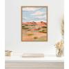 image:imageKate and Laurel Southwestern Dreams l Framed Canvas Wall Art by Nikita Jariwala 18 x 24 Sylvie Natural Transitional Landscapes Nature Art for Wall Decor Living Room Bedroom