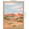 image:imageKate and Laurel Southwestern Dreams l Framed Canvas Wall Art by Nikita Jariwala 18 x 24 Sylvie Natural Transitional Landscapes Nature Art for Wall Decor Living Room Bedroom