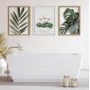 image:imageKate and Laurel Sylvie 3 Flamingos In Vintage Bathtub Framed Canvas Wall Art by Amy Peterson Art Studio 18x24 White Whimsical Animal Art Bathroom Dcor