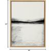 image:imageKate and Laurel Sylvie 646 Charcoal Landscape Framed Canvas Wall Art by Teju Reval of SnazzyHues 18x24 Natural Minimalist Neutral Landscape Art Coastal Wall Dcor