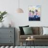 image:imageKate and Laurel Sylvie Apache Junction Sunset Framed Canvas Wall Art by Rachel Christopoulos 18x24 White Coastal Art Print for Wall