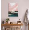 image:imageKate and Laurel Sylvie Beaded Evening Mood Vintage Framed Canvas Wall Art by Nikita Jariwala 23x33 White Soft Nature Landscape Art for Wall
