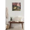 image:imageKate and Laurel Sylvie Camping Tent 2 Framed Canvas Wall Art by Emily Kenney 22x22 White Contemporary Nature Art