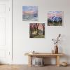 image:imageKate and Laurel Sylvie Camping Tent 2 Framed Canvas Wall Art by Emily Kenney 22x22 White Contemporary Nature Art