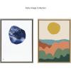 image:imageKate and Laurel Sylvie Dancing Hills Framed Canvas Wall Art by Kelly Knaga 18x24 Natural Colorful Landscape for Wall