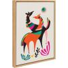 image:imageKate and Laurel Sylvie Dancing Horses Framed Canvas Wall Art by Rachel Lee of My Dream Wall 18x24 Natural