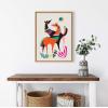 image:imageKate and Laurel Sylvie Dancing Horses Framed Canvas Wall Art by Rachel Lee of My Dream Wall 18x24 Natural