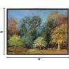 image:imageKate and Laurel Sylvie Forest Autumn All Day Framed Canvas Wall Art by Nel Whatmore 28x38 Brown Nature Trees Landscape Art for Wall