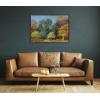 image:imageKate and Laurel Sylvie Forest Autumn All Day Framed Canvas Wall Art by Nel Whatmore 28x38 Brown Nature Trees Landscape Art for Wall